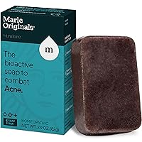 Acne Bar Soap Cleanser for Face and Body | Acne Treatment with Bentonite Clay, Organic Oat Bran, Noni Fruit Powder, White Willow | Natural Body Wash for Pimples and Scars (1 Pack)