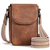 BOSTANTEN Leather Small Crossbody Bags for Women Designer Bundle Small Crossbody Bags for Women Trendy Leather Phone Wallet Purses