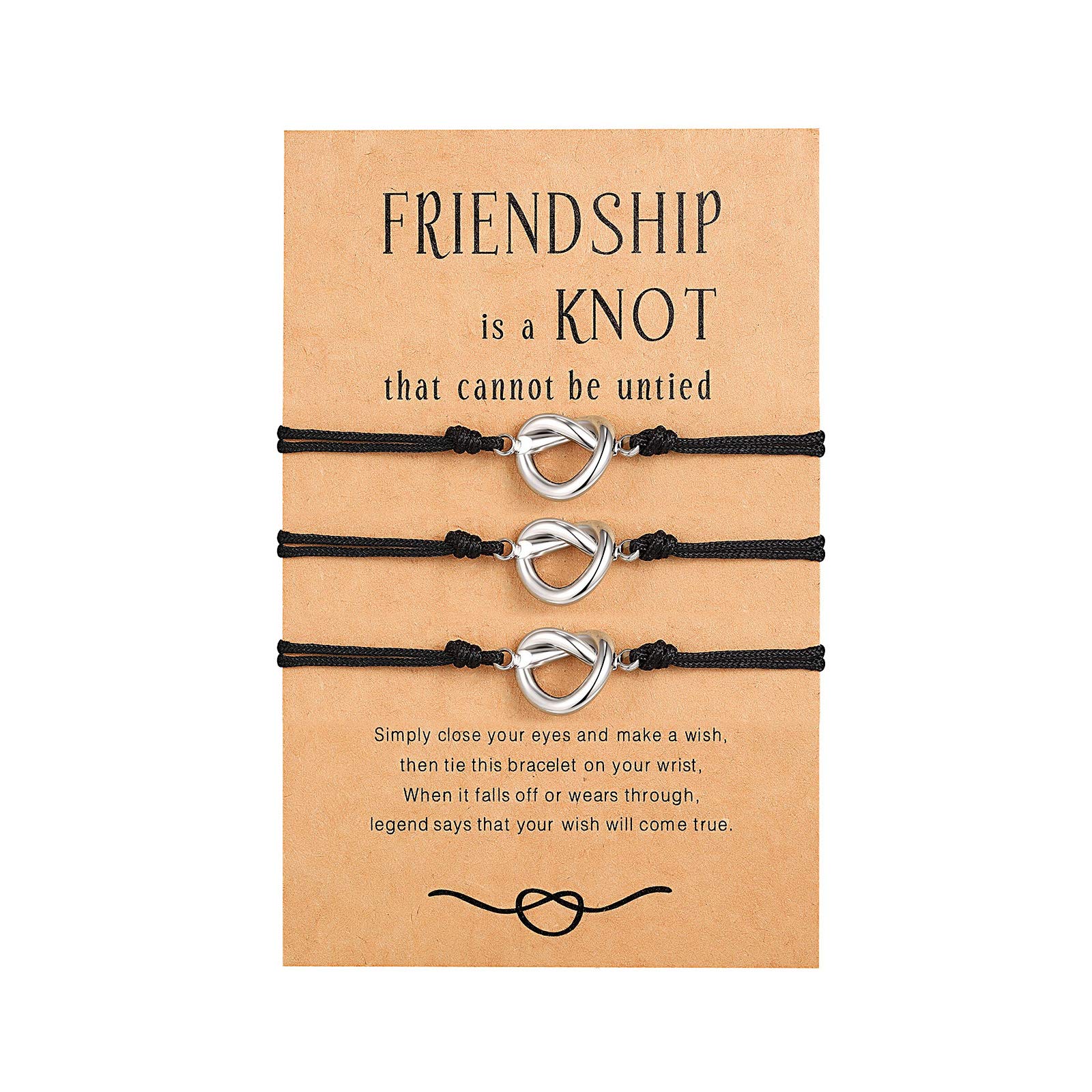 True Friends Wish Card Bracelet - Friendship Gift - Birthday, Christmas -  Bunnyface Gifts