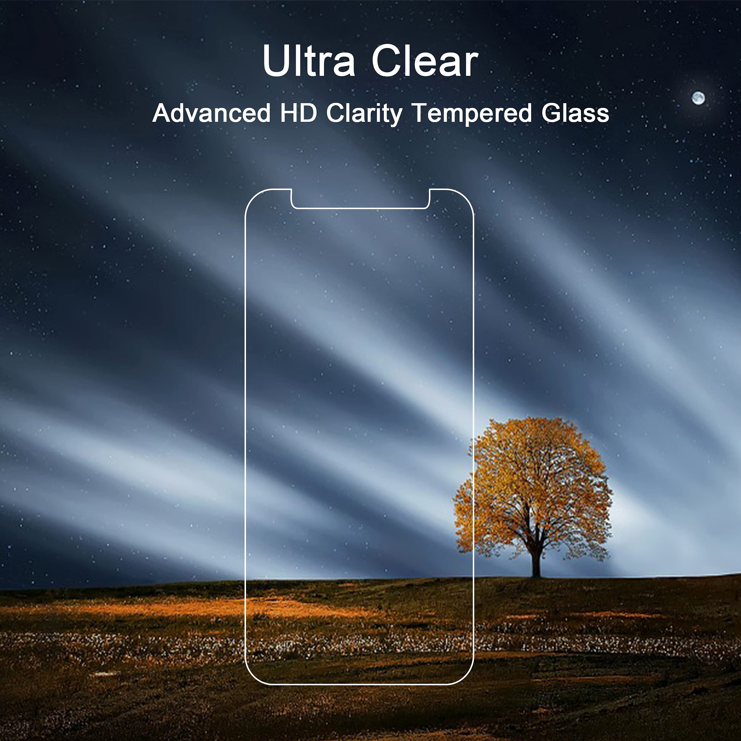 Ailun Glass Screen Protector for iPhone 12/12 Pro 2020 6.1 Inch 3 Pack Case Friendly Tempered Glass