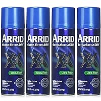 ARRID XX Ultra Clear Anti-Perspirant Deodorant Spray, Ultra Fresh 6 oz (Pack of 4)