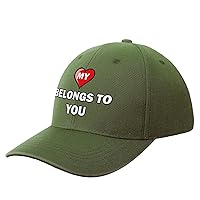 My Heart Belongs to You Unisex Baseball Cap Adjustable Outdoor Sun Visor Hats for Running Tennis Golf