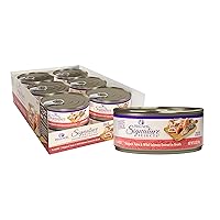 Wellness CORE Grain-Free Signature Selects Wet Cat Food, Natural Protein-Rich Recipe, Made with Real Flaked Tuna & Salmon, 5.3oz Cans (Pack of 12)