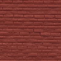 Melody Jane Dollhouse Rough Red Brick Sheet Miniature 1:24 Scale Moulded Plastic
