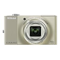 Nikon Coolpix S8000 14 MP Digital Camera with 10x Optical Vibration Reduction (VR) Zoom and 3.0-Inch LCD (Silver)