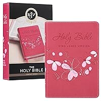 KJV Holy Bible, Compact Faux Leather Red Letter Edition - Ribbon Marker, King James Version, Pink KJV Holy Bible, Compact Faux Leather Red Letter Edition - Ribbon Marker, King James Version, Pink Imitation Leather