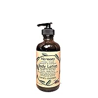 HARMONY Aromatherapy Body Lotion - Moisturizer for Normal to Dry Skin - Lavender, Spearmint, Orange & Cedar - All Natural - Eco Friendly - Vegan, Organic, Biodegradable, Non GMO (8 oz / 236.6 ml)