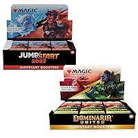 Magic: The Gathering Bundle - Jumpstart 2022 Booster Box (24 Packs) + Dominaria United Jumpstart Booster Box (18 Packs)