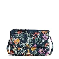 Verabradley Womens Cotton Wallet Crossbody Purse With Rfid Protection
