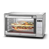 Oster Extra-Large Air Fryer Oven, 10-in-1 Versatile Cooking Functions, Fits 2 Large Pizzas, Stainless Steel, Perfect for Holiday Hosting