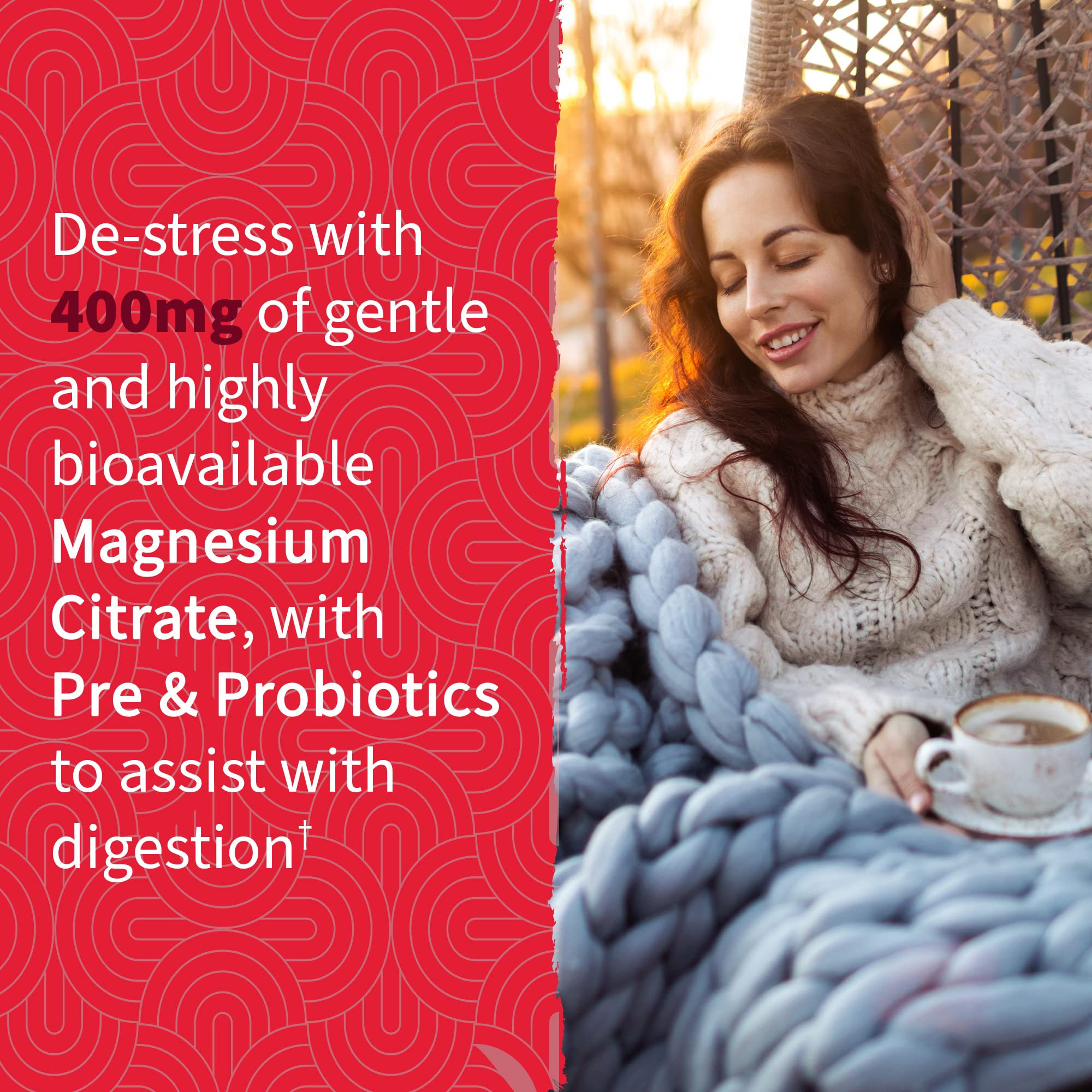 Garden of Life - Dr Formulated Magnesium Citrate Supplement with Prebiotics & Probiotics for Stress, Sleep & Recovery - Vegan, Gluten Free, Kosher, Non-GMO, No Added Sugars – 60 Raspberry Gummies