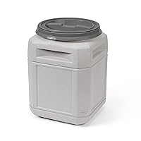 10 Gallon/up to 40 Pound Pet Food Storage Container with 1 Cup Measurement Scoop, Airtight Lid and Built-In Handles for Easy Transport, Made for Durable and Versatile Storage