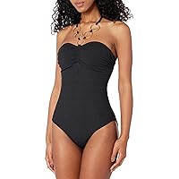 Shoshanna womens Ring Cinched One PieceOne Piece Swimsuit