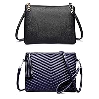 AMELIE GALANTI small crossbody purse for women，Soft Leather small cluth Handbag with Wristlet