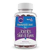 Hyaluronic Acid Gummies by Hyalogic – Mixed Berry Flavor HA Gummies – Gluten-Free Gummy Vitamins for Adults - HA Supplement for Joints, Skin & Eyes (30 Count)