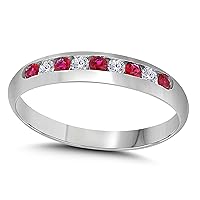 Brilliant Round Cut Three Stone Simulated White Diamond 14k Rose Gold Finish Engagement Wedding Bridal Ring Set