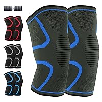 Knee Braces for Men & Women - 4 Pack Compression Knee Sleeve for Knee Pain, Knee Support for Running, Working Out, Fitness, Meniscus Tear, Weightlifting, ACL, Arthritis Pain Relief