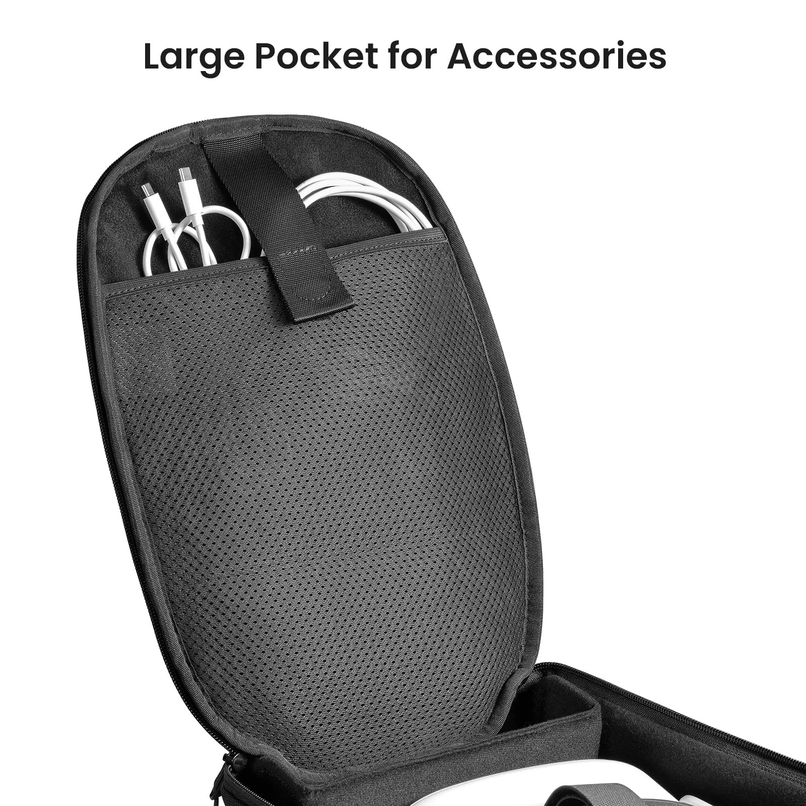 tomtoc Carrying Bag for Meta/Oculus Quest 2/Quest Pro VR Gaming Headset, Touch Controllers Accessories, Lightweight, Portable, Travel Shoulder Sling Backpack with 2 Pouches for Meta/Oculus Quest 2