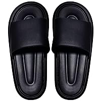 Slides for Women Men Cloud Pillow Slippes Non-Slip Shower Shoes Cushioned Thick Sole House Indoor and Outdoor Bathroom Bedroom Pool Beach Garden Sandals