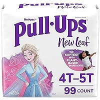 Pull-Ups New Leaf Girls' Disney Frozen Potty Training Pants, 4T-5T (38-50 lbs), 99 Ct (3 packs of 33), Packaging May Vary