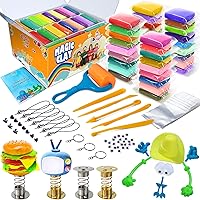 Air Dry Clay, 24 Colors Modeling Clay Kit with 3 Sculpting Tools, Magic  Foam Clay for Kids and Adults, DIY Molding Clay Gift for Boys and Girls