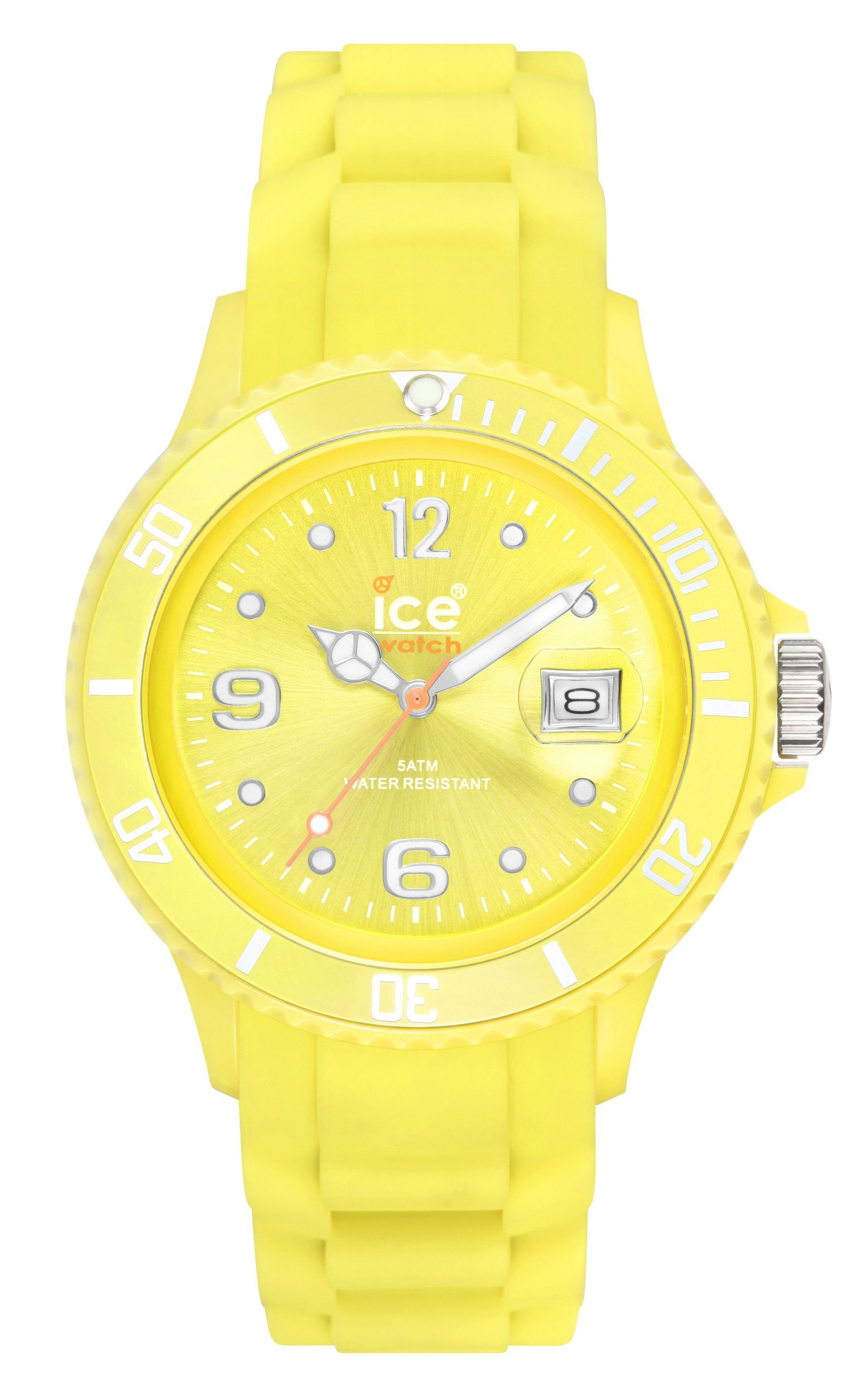 Ice-Watch Big Sili Summer Aurora Dial Silicon Strap Watch Yellow