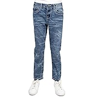 CULTURA Slim Fit Jeans for Boys, Toddler, Little Boy, Kids, Big Boys, Teens Slim Wash Denim Pants Size 2T-20