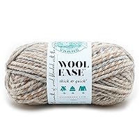 Wool-Ease Thick & Quick Yarn, Soft and Bulky Yarn for Knitting, Crocheting, and Crafting, 1 Skein, Fossil