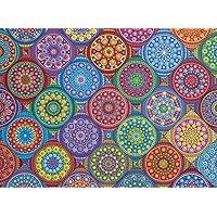 Color Your World Series: Magnificent Mandalas 500 Piece Jigsaw Puzzle for Adults - 80694 - Handcrafted Tooling, Made in Germany, Every Piece Fits Together Perfectly