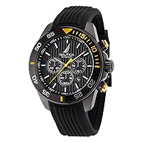 Nautica Men's NAPNOS302 One Black Silicone Strap Watch