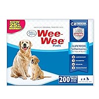 Four Paws Wee-Wee Superior Performance Pee Pads for Dogs - Dog & Puppy Pads for Potty Training - Dog Housebreaking & Puppy Supplies - 22