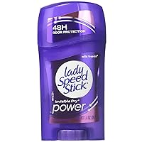 Lady Speed Stick Anti-Perspirant & Deodorant, Invisible Dry, WILD FREESIA, 1.4 oz (12 case) - wholesale price -