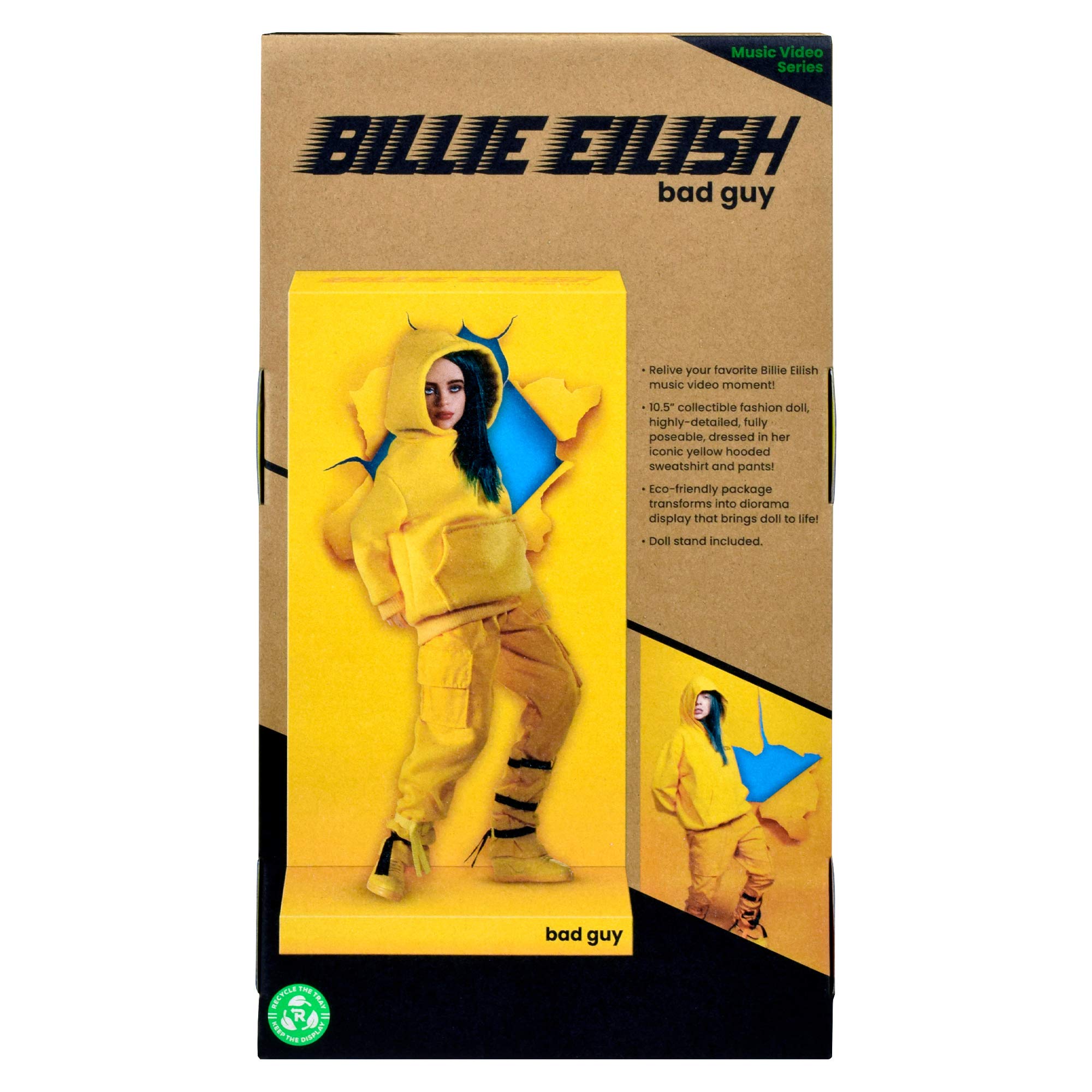 Billie Eilish Bad Guy Fashion Doll, Yellow
