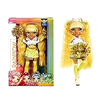 Rainbow High Cheer Sunny Madison – Yellow Cheerleader Fashion Doll with Pom Poms and Doll Accessories, Great Gift for Kids 6-12 Years Old