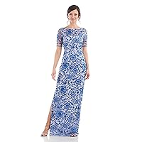 JS Collections Women's Alexis Elbow Sleeve Gown