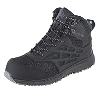 Northside Men's Trenton Mid Nano Toe Slip and Oil Resistant Waterproof Work Boots with Memory Foam and PU Insole, Composite Shank, Static Dissipative, Brushed Rubber Toe Guard, TPU Cage, Molded PVC Heel Reinforcement