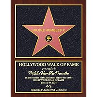 Walk Of Fame Personalized Name Art - Theater Cinema Hollywood Stars FRAMED Premium Gallery Wrapped Canvas (XL - 36x48 Inches)