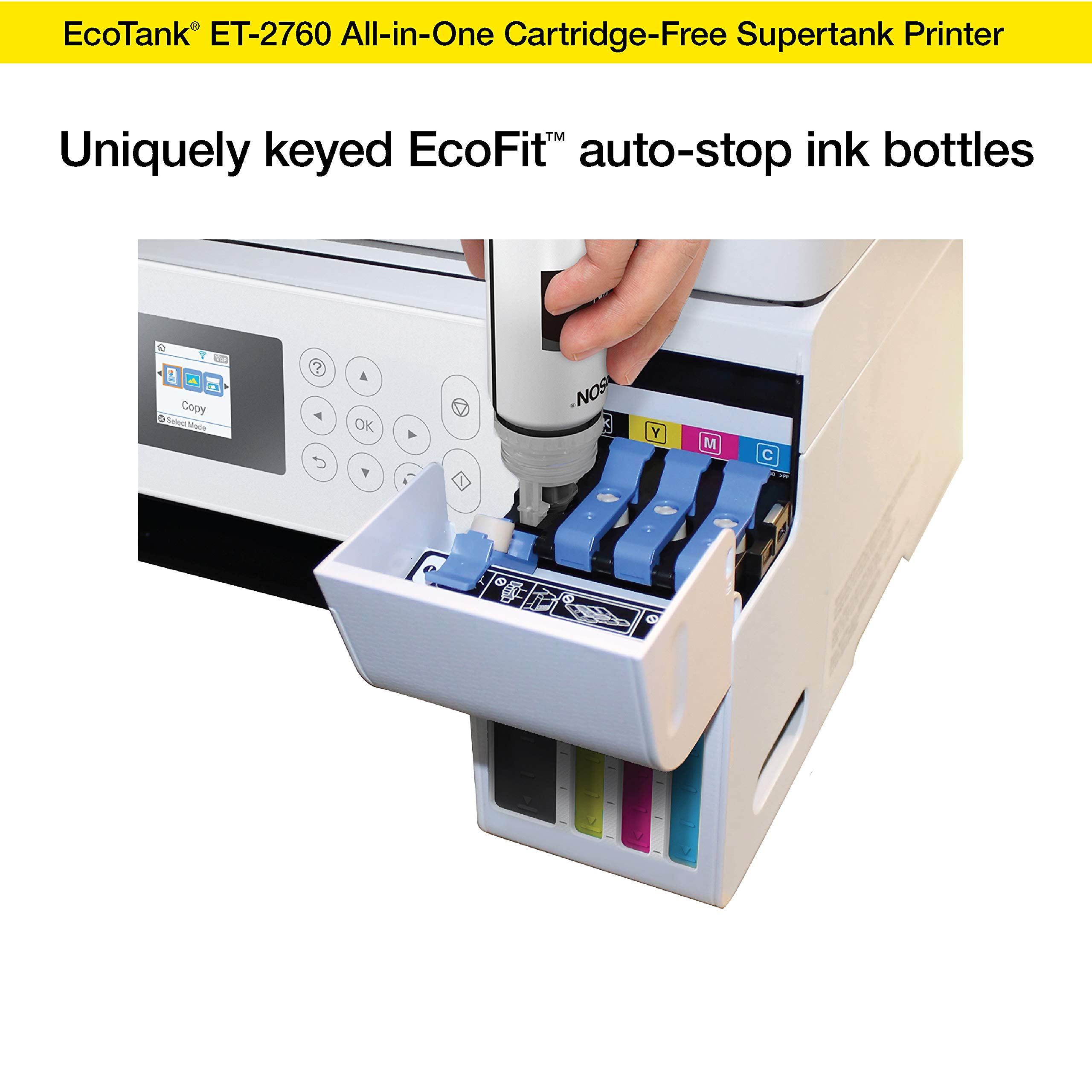 Mua Epson Ecotank Et 2760 Wireless Color All In One Cartridge Free Supertank Printer With 2154