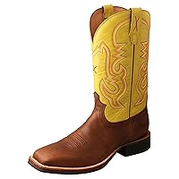 Twisted X Men's Ruff Stock Western Boot Broad Square Toe
