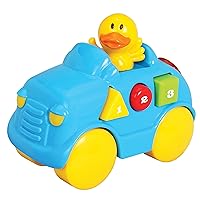 Musical Duck Animal Car, Red/Blue/Pink