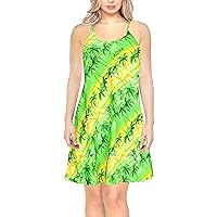 LA LEELA Women's Summer Spaghetti Strap Nightgown Slip Dress