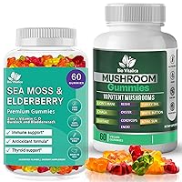 BIO VITALICA Sea Moss Elderberry Gummies & Mushroom Gummies (Bundle)
