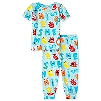 The Children's Place Baby And Toddler Boys Dino Snug Fit Cotton Pajamas