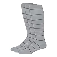 Comrad Nylon Knee High Socks - 15-20mmHg Graduated Compression Socks - Soft & Breathable Support Unisex Socks
