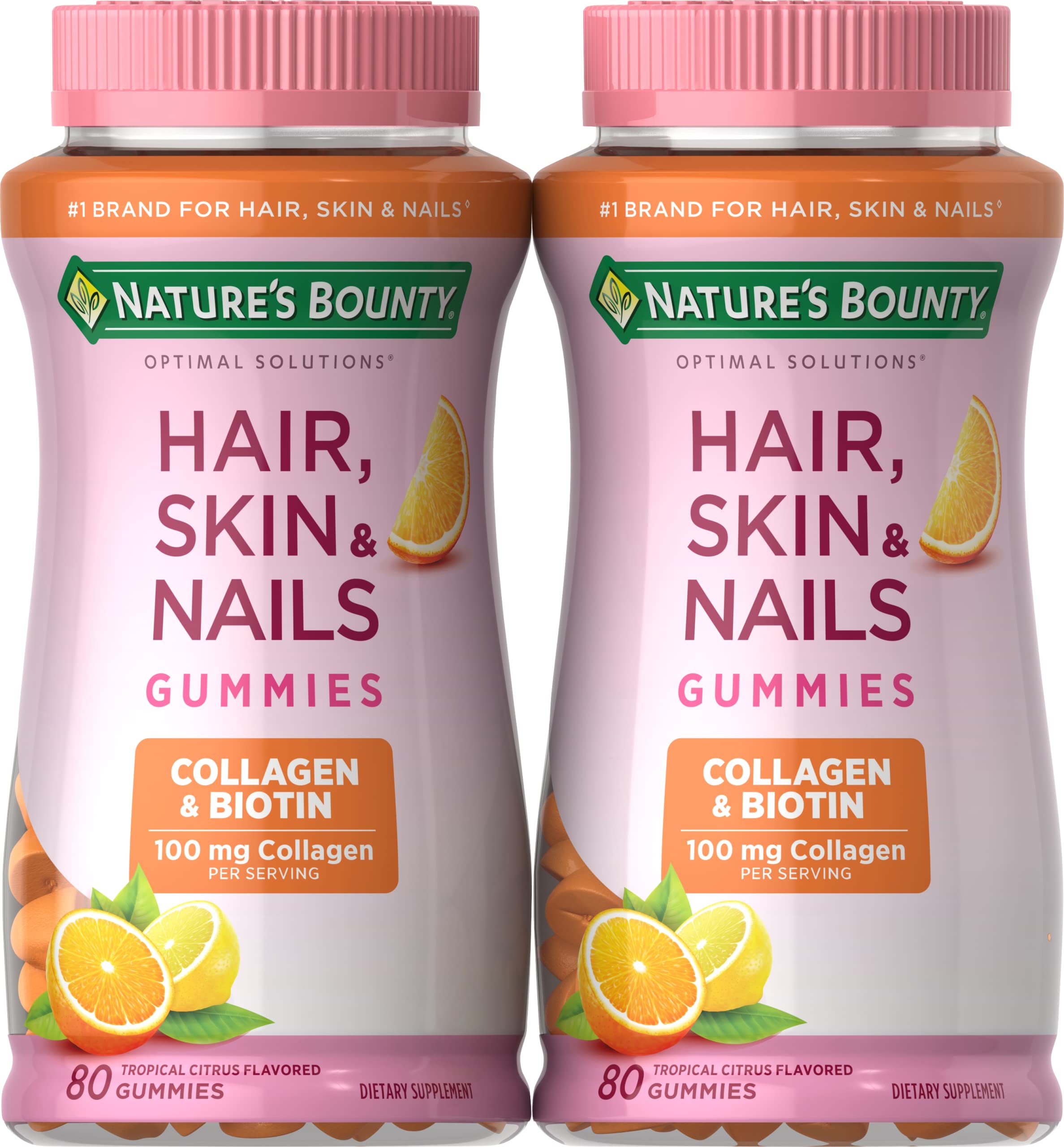 Mua Nature's Bounty Hair Skin Nails with Biotin and Collagen, Orange, 80  Count Pack, (Pack of 2) trên Amazon Mỹ chính hãng 2023 | Giaonhan247