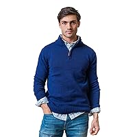 Hope & Henry Men's Half Zip Pullover Sweater