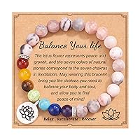 Self Care Gifts Healing Stones Bracelet Inspirational Gifts for Women