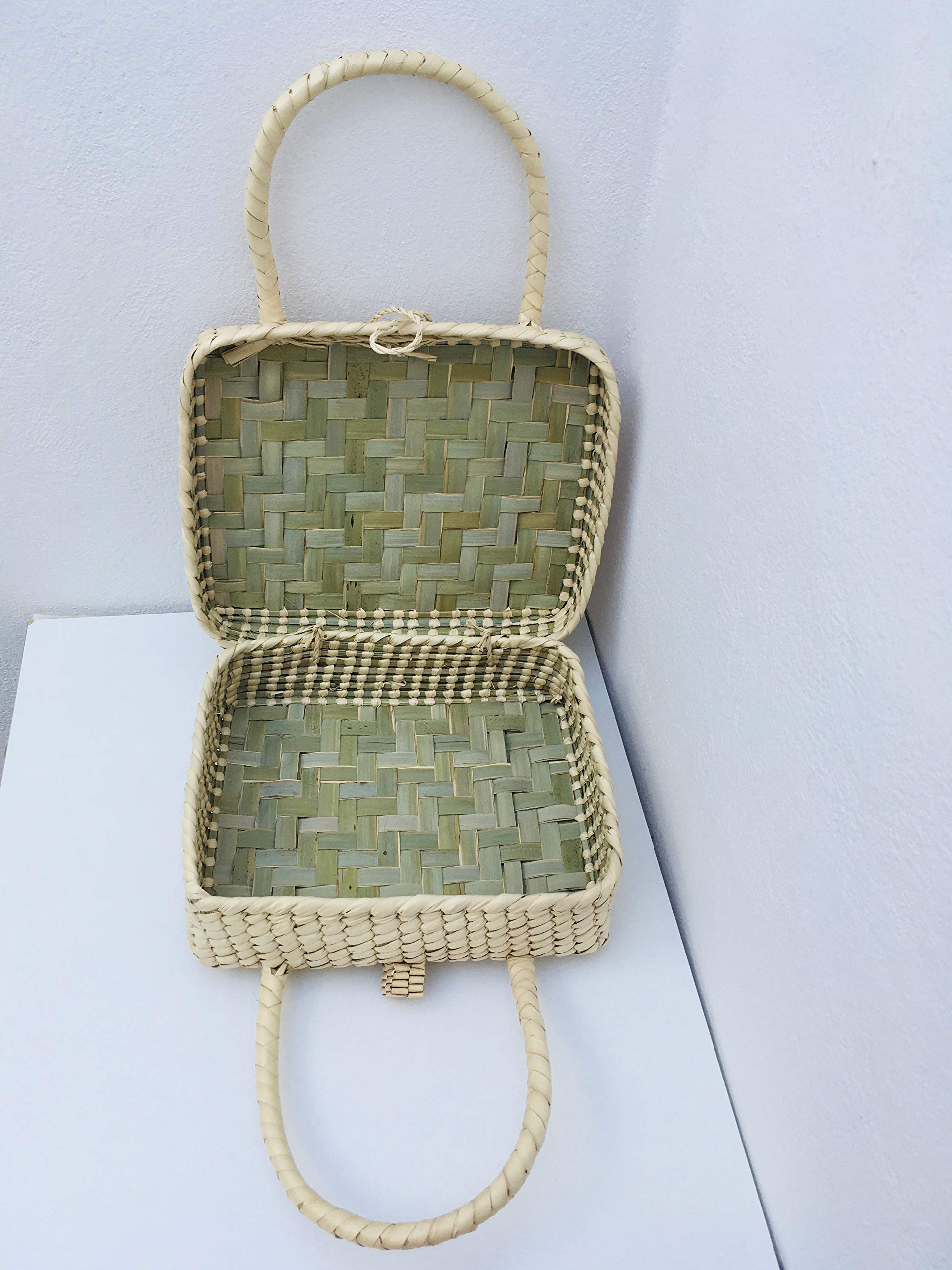 Mexican Bag Made Of Natural Palm/Briefcase/Woven Palm Bag/Palm Bag/Super original color beige palm bag