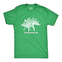 Stegosaurus Graphic T-Shirt Vintage Dinosaur Print Shirt Dino Jurassic