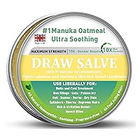 3Pack Draw Salve Tea Tree Manuka Honey Cream Boil Ease, Cyst Removal Ointment, Splinter Removal For Ingrown Hair, Chigger, Carbuncle, Pilonidal, Bug, Mosquito, Spider Bites, Bee Sting, Relieve Itching